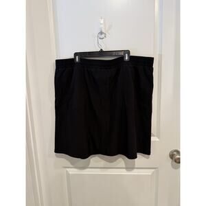 Lemon Way Black Comfort Stretch Tech Skort with Pockets Size 2X